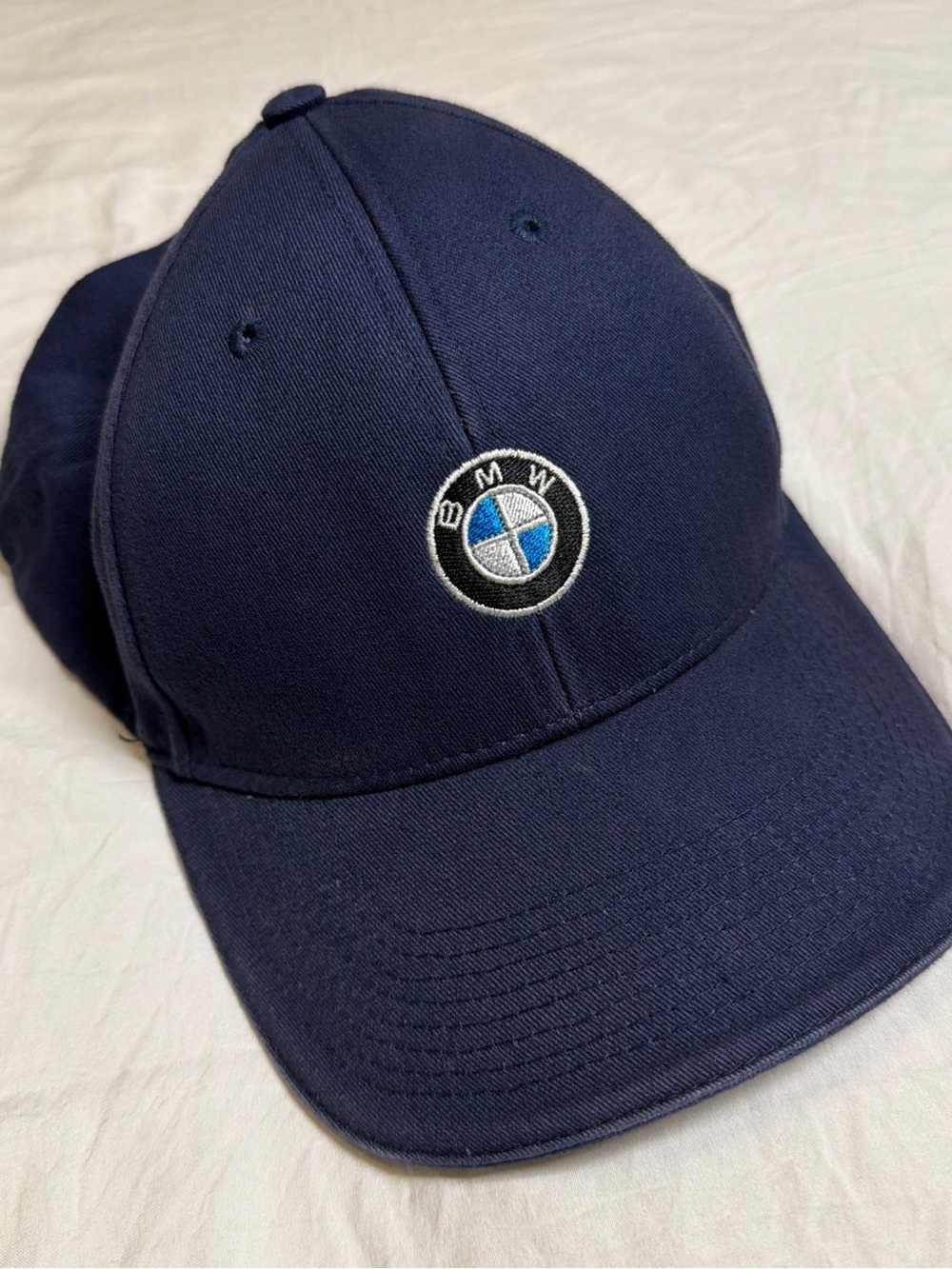 BMW Navy Lifestyle Embroidered Logo Cap